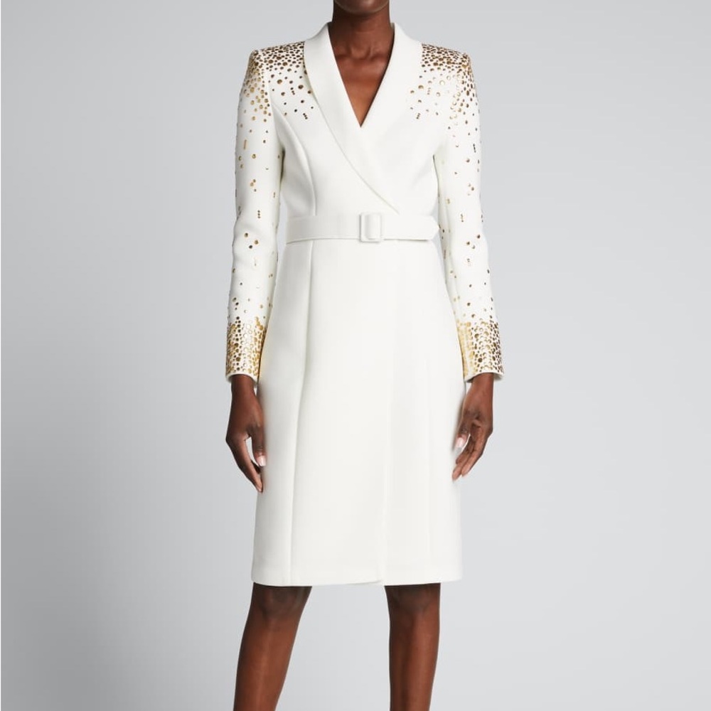 NWT Badgley Mischka Scuba Coat Dress